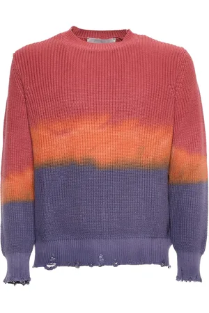 AMARANTO Amaránto, Homme, Pulls, Multicolore, Taille: L Pull col rond Pervinca avec effet Dégradé