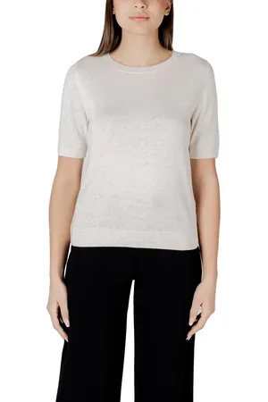 Street one Femme, Tops, Blanc, Taille: 44 FR Hauts et T-shirt en viscose beige