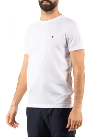 Dondup Homme, Tops, Blanc, Taille: M T-shirt Décontracté en Coton