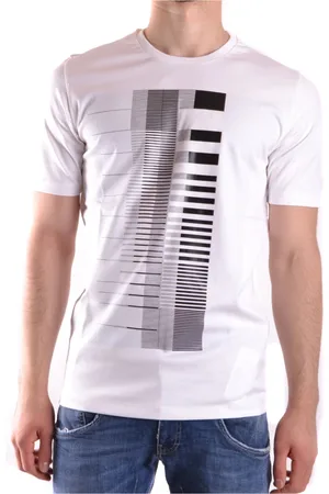 Diesel Homme, Tops, Blanc, Taille: L T-shirt Décontracté en Coton