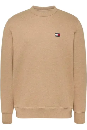 Tommy Hilfiger Homme, Sweatshirts et sweats à capuche, Brun, Taille: L Sweat Minimaliste Red Badge Chameau
