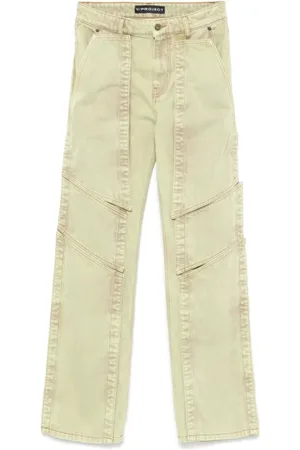 Y / PROJECT Homme, Jeans, Vert, Taille: W26 Jean Multi Panneau Vert Clair