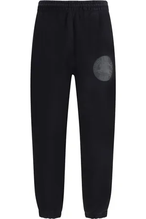 Burberry Homme, Pantalons, Noir, Taille: L Pantalons de survêtement avec logo et chevalier