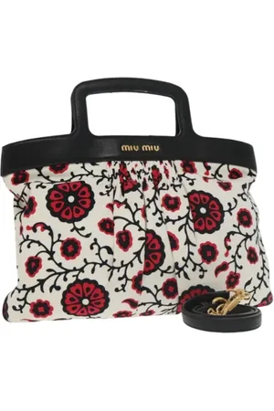 Miu Miu Femme, Pre-owned, Multicolore, Taille: ONE Size Pre-owned Toile sacs-main