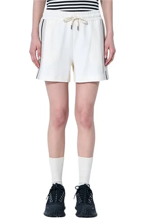 Moncler Femme, Shorts, , Taille: 36 FR Shorts de piste à logo et bordure tricotée