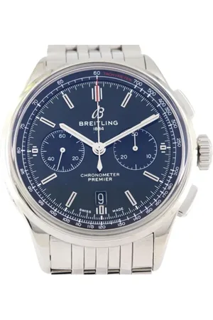 Breitling Pre-owned Homme, Pre-owned, Bleu, Taille: ONE Size Pre-owned Acier inoxydable montres