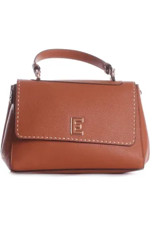 ERMANNO SCERVINO Femme, Sacs, Brun, Taille: ONE Size Sac à bandoulière marron avec logo frontal