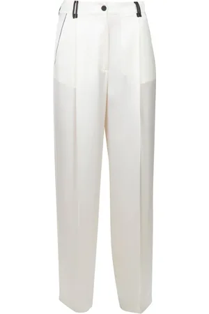 Attic and Barn Femme, Pantalons, , Taille: 36 FR Pantalon large en satin avec passants