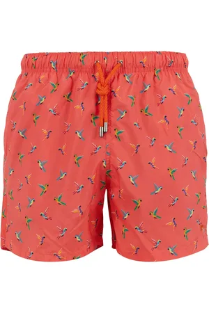 Gallo Homme, Maillots de bain, Multicolore, Taille: M Shorts de bain roses pour hommes avec motif perroquet