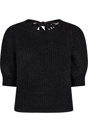 Co`Couture Femme, Pulls, Noir, Taille: 42 FR Pull en maille côtelée avec
