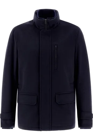 HERNO Homme, Vestes, Bleu, Taille: L Veste de luxe en laine et cachemire