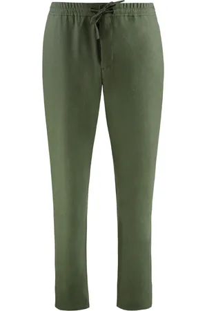 CANALI Homme, Pantalons, Vert, Taille: L Pantalon en mélange lin et laine