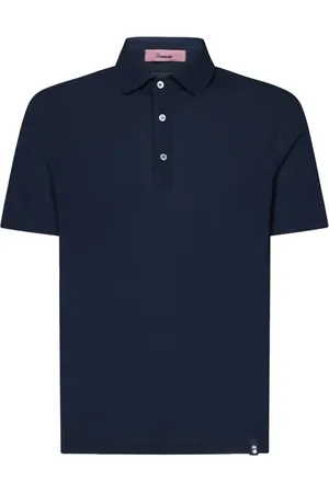 DRUMOHR Homme, Tops, Bleu, Taille: 2XL Polo Bleu Coupe Classique Coton