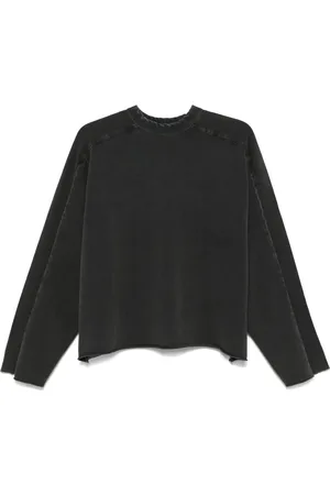 Entire Studios Homme, Tops, Noir, Taille: S T-shirt à Manches Longues Noir Lavé