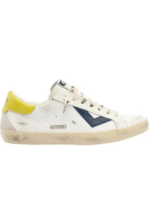 4b12 Homme, Chaussures, Blanc, Taille: 40 EU Baskets jaunes pour homme