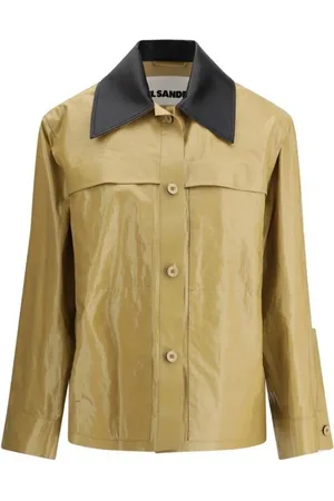 Jil Sander Femme, Vestes, , Taille: 36 FR Veste Sport en Lin avec Col Classique