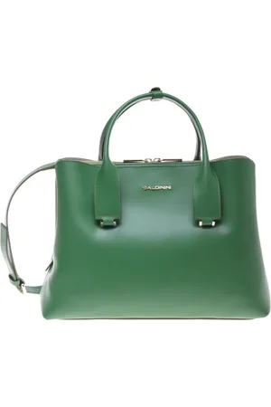 BALDININI Femme, Sacs, Vert, Taille: ONE Size leather handbag