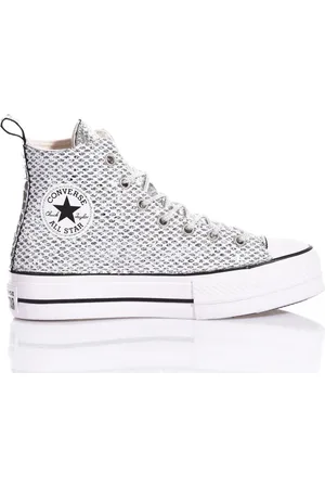 Converse Femme, Chaussures, Multicolore, Taille: 41 EU Baskets Plateforme Denim Camo Blanches