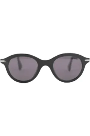 Moncler Femme, Pre-owned, Noir, Taille: ONE Size Pre-owned Plastique lunettes-de-soleil