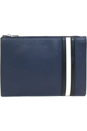 Bally Femme, Pre-owned, Bleu, Taille: ONE Size Pre-owned Cuir pochettes-minaudieres