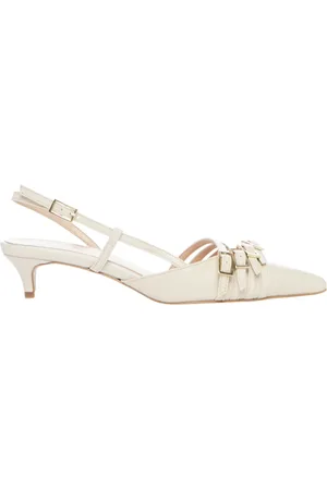 OVYE Femme, Chaussures, , Taille: 41 EU Sandales Slingback en Cuir avec Talon 1cm