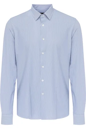 RRD Homme, Chemises, Bleu, Taille: S Chemise Oxford Jacquard Bleue