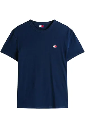 Tommy Hilfiger Homme, Tops, Bleu, Taille: L Badge Tee en Bleu Foncé