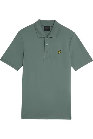 Lyle & Scott Homme, Tops, Vert, Taille: M Polo à Manches Courtes Essential