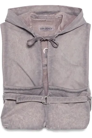 OUR LEGACY Femme, Vestes, Bleu, Taille: 38 FR Gilet fonctionnel Marsupium en Gris/Bleu