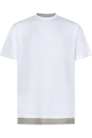 LOW BRAND Homme, Tops, Blanc, Taille: S T-shirts et Polos Blancs avec Bord Contrastant