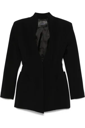 MUGLER Femme, Vestes, Noir, Taille: 38 FR Veste Sculpturale Noire
