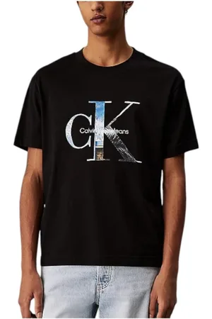 Calvin Klein Homme, Tops, Noir, Taille: L T-shirt avec monogramme