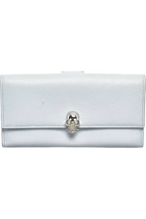 Alexander McQueen Femme, Pre-owned, Bleu, Taille: ONE Size Pre-owned Cuir petite-maroquinerie