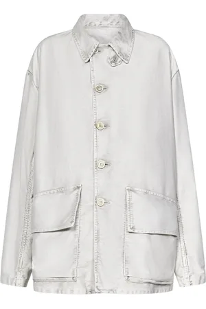 Maison Margiela Homme, Vestes, Blanc, Taille: M Off- Denim Jacket Ss25