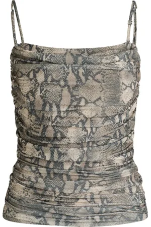 HUGO BOSS Femme, Tops, Multicolore, Taille: 44 FR Top Corset en Maille avec Détail Plissé