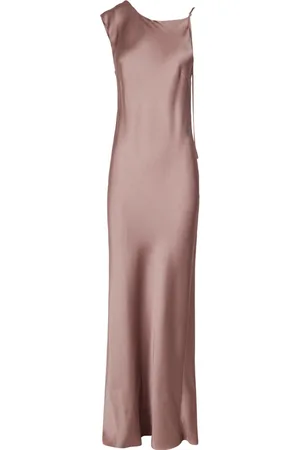 ALYSI Femme, Robes, Violet, Taille: 40 FR Robe Asymétrique