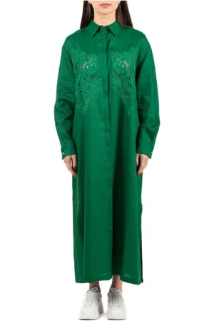 Max Mara Femme, Robes, Vert, Taille: 36 FR Robe Élégante de Studio
