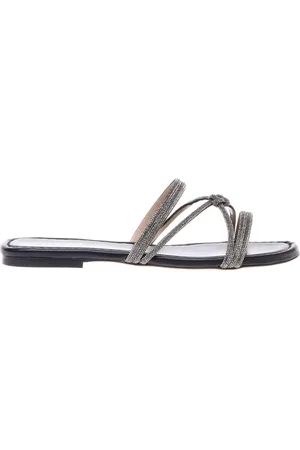 BALDININI Femme, Chaussures, Noir, Taille: 39 1/2 EU rhinestone nappa clogs