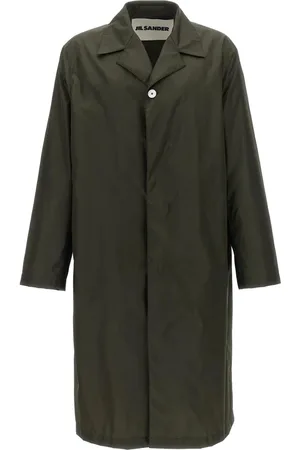 Jil Sander Homme, Manteaux, Vert, Taille: L Manteau Élégant en Polyamide pour Homme