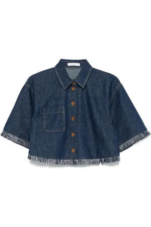 ZIMMERMANN Femme, Blouses et Chemises, Bleu, Taille: 38 FR Indigo Classic Collar Shirt