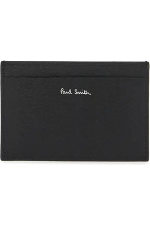 Paul Smith Homme, Accessoires, Noir, Taille: ONE Size Porte-cartes en cuir à blocs de couleur