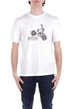Barbour Homme, Tops, Blanc, Taille: M T-shirts et Polos Internationaux Blancs