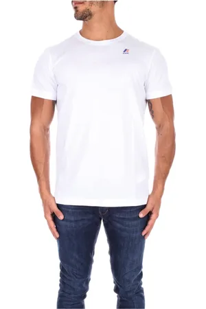 K-Way Homme, Tops, Blanc, Taille: L T-shirt avec logo frontal