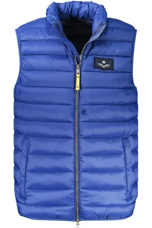 ARMATA DI MARE Homme, Vestes, Bleu, Taille: M Veste Homme Bleue en Polyamide Sans Manches