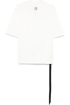 Rick Owens Homme, Tops, Blanc, Taille: ONE Size Tee-shirt imprimé Walrus en Milk