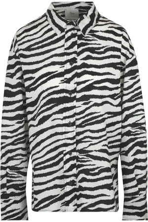 8PM Femme, Blouses et Chemises, Multicolore, Taille: 38 FR Chemise en coton avec col pointu