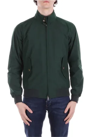 Baracuta Homme, Vestes, Vert, Taille: 2XL Manteau vert avec fermeture éclair et boutons
