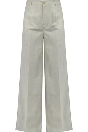 SEMICOUTURE Femme, Pantalons, , Taille: 40 FR Pantalon large en laine taille haute