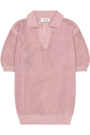 LANEUS Homme, Pulls, Rose, Taille: L Polo Homme Tricoté