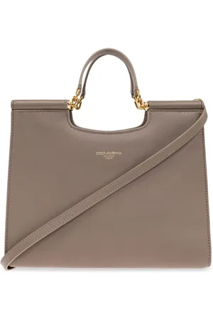 Dolce & Gabbana Femme, Sacs, Brun, Taille: ONE Size Sac Fourre-Tout Beige avec Poignées
